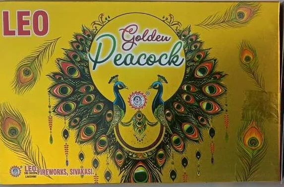 Little Peacock - Red / Silver / Gold / Green