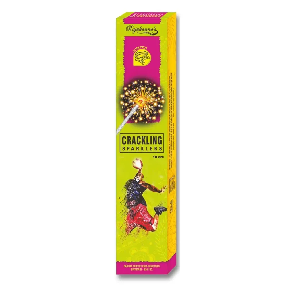 10 Cm Crackling Sparkler - 5 Boxes