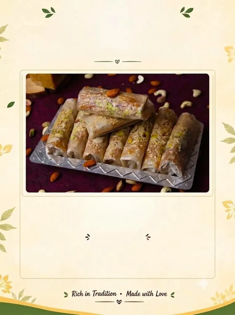 Pootharekulu (Badam , Pista & Cashew )- 10 pcs