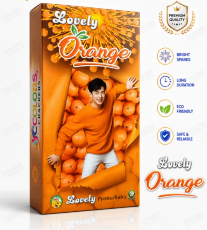 Lovely 4.5 Inch Orange 2 Pcs