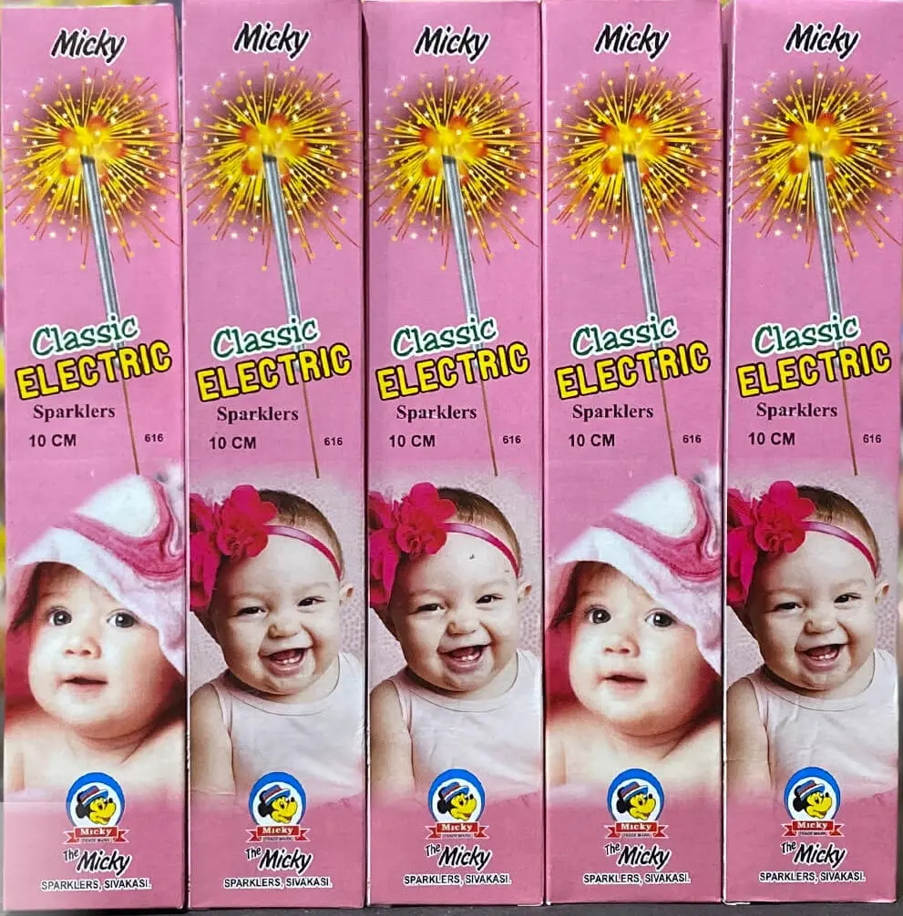 10 Cm Electric Sparkler - 5 Boxes